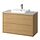 BACKSJÖN/ÄNGSJÖN - wash-stnd w drawers/wash-basin/tap, oak effect/grey stone effect, 102x49x71 cm | IKEA Indonesia - PE908527_S1