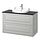 RUTSJÖN/TÄNNFORSEN - wash-stnd w drawers/wash-basin/tap, light grey/black marble effect, 102x49x76 cm | IKEA Indonesia - PE908528_S1