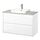 BACKSJÖN/ÄNGSJÖN - wash-stnd w drawers/wash-basin/tap, high-gloss white/grey stone effect, 102x49x71 cm | IKEA Indonesia - PE908538_S1