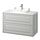 RUTSJÖN/TÄNNFORSEN - wash-stnd w drawers/wash-basin/tap, light grey/white marble effect, 102x49x76 cm | IKEA Indonesia - PE908539_S1