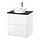 KATTEVIK/ÄNGSJÖN - wash-stnd w drawers/wash-basin/tap, high-gloss white/black marble effect, 62x49x80 cm | IKEA Indonesia - PE908565_S1