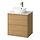 KATTEVIK/ÄNGSJÖN - wash-stnd w drawers/wash-basin/tap, oak effect/white marble effect, 62x49x80 cm | IKEA Indonesia - PE908566_S1