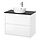 KATTEVIK/ÄNGSJÖN - wash-stnd w drawers/wash-basin/tap, high-gloss white/black marble effect, 82x49x80 cm | IKEA Indonesia - PE908580_S1