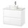 KATTEVIK/ÄNGSJÖN - wash-stnd w drawers/wash-basin/tap, high-gloss white/white marble effect, 82x49x80 cm | IKEA Indonesia - PE908579_S1