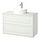 TÄNNFORSEN/TÖRNVIKEN - wash-stnd w drawers/wash-basin/tap, white/white marble effect, 102x49x79 cm | IKEA Indonesia - PE908611_S1