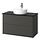 HAVBÄCK/TÖRNVIKEN - wash-stnd w drawers/wash-basin/tap, dark grey/black marble effect, 102x49x79 cm | IKEA Indonesia - PE908612_S1