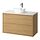 KATTEVIK/ÄNGSJÖN - wash-stnd w drawers/wash-basin/tap, oak effect/white marble effect, 102x49x80 cm | IKEA Indonesia - PE908622_S1