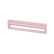FLISAT - Wall storage, pale pink, 70x9x16 cm