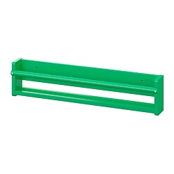 FLISAT - Wall storage, green, 70x9x16 cm