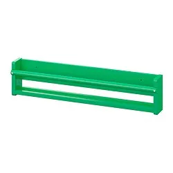FLISAT - Wall storage, green, 70x9x16 cm
