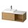 BACKSJÖN/ÄNGSJÖN - wash-stand/wash-basin/tap, oak effect/white marble effect, 102x49x41 cm | IKEA Indonesia - PE908726_S1
