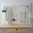 SKÅDIS - Pegboard combination, white, 76x56 cm