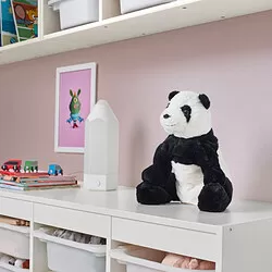 KRAMIG - Boneka, putih/hitam