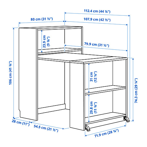 BILLY Measurement Illustration