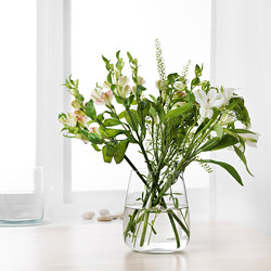 BERÄKNA - Vas, kaca bening, 18 cm