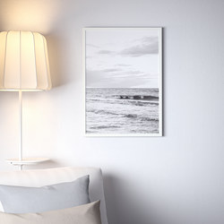 FISKBO - Bingkai, putih, 50x70 cm