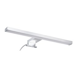 VÅTHULT - Lampu LED kabinet/kaca, warna aluminium, 350 mm