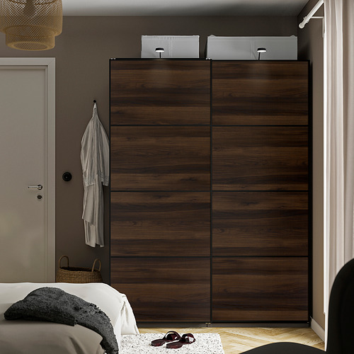 MEHAMN 4 panels for sliding door frame