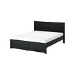 FÅGELFJÄLLET - bed frame, black oak effect, 160x200 cm | IKEA Indonesia - E1009637_S2