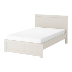 FÅGELFJÄLLET - Bed frame, off-white/Luröy, 120x200 cm