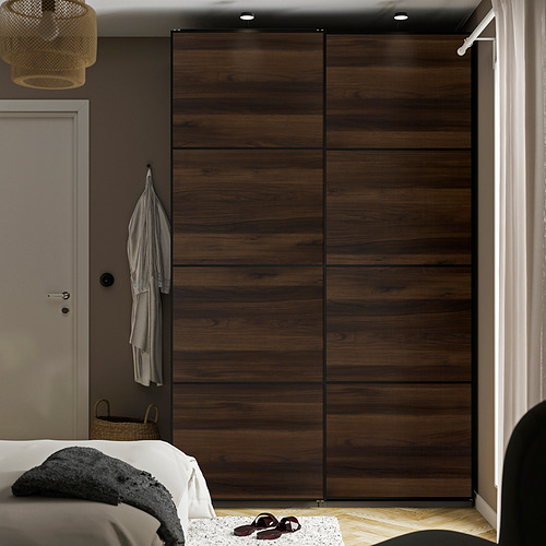 MEHAMN 4 panels for sliding door frame