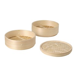 KLOCKREN - Steamer, bamboo, 5.0 l