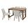 KLINTEN/MÖRBYLÅNGA - table and 4 chairs, oak veneer brown stained/Kilanda light beige, 140x85 cm | IKEA Indonesia - PE909017_S1