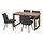 KLINTEN/MÖRBYLÅNGA - meja dan 4 kursi, veneer kayu oak diwarnai cokelat/Kilanda abu-abu tua, 140x85 cm | IKEA Indonesia - PE909015_S1