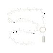STRÅLA - LED lighting chain with 80 lights, battery-operated dots/silver-colour