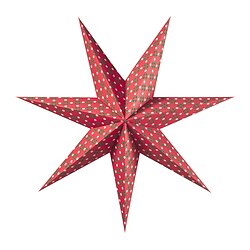 STRÅLA - Lamp shade, pink/green, 70 cm