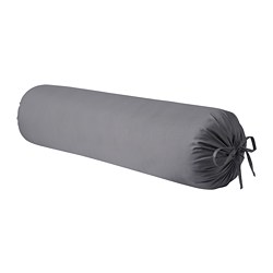 NATTJASMIN - Sarung guling, abu-abu tua, 38x110 cm