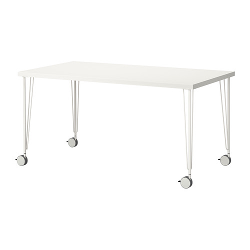 Krille Linnmon Table White Ikea Indonesia