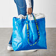 FRAKTA - Carrier bag, medium, blue, 45x18x45 cm/36 l