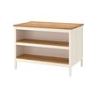 TORNVIKEN - Kitchen island, off-white/oak, 126x77 cm