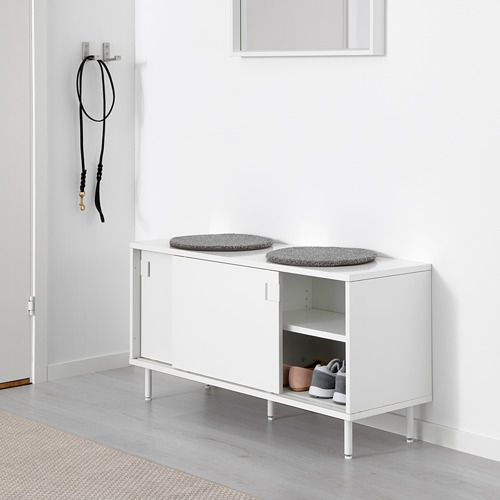 Mackapar Bench With Storage Compartments White Ikea Indonesia