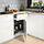 UTRUSTA - pelengkap tarik kabinet dasar sudut, abu-abu, 128 cm | IKEA Indonesia - PE972272_S1