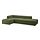 JÄTTEBO - 3,5-seat mod sofa w chaise longues, Samsala dark yellow-green | IKEA Indonesia - PE870078_S1