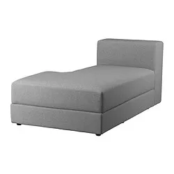 JÄTTEBO - Modul chaise longue, kiri, Tonerud abu-abu