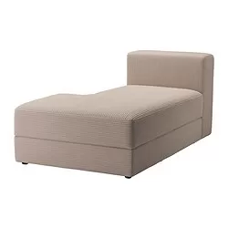 JÄTTEBO - Modul chaise longue, kiri, Samsala abu-abu krem