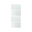 LUNDBRÄSMA - 4 panels for sliding door frame, checkered glass, 100x236 cm | IKEA Indonesia - E1009822_S2
