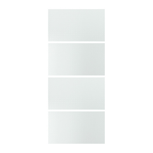 LUNDBRÄSMA 4 panels for sliding door frame