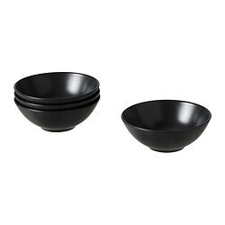 FÄRGKLAR - Bowl, matt dark grey, 16 cm