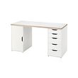ALEX/LAGKAPTEN - Desk, white/anthracite, 140x60 cm