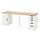 ALEX/LAGKAPTEN - desk, white stained/oak effect white, 200x60 cm | IKEA Indonesia - PE909438_S1