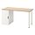 ALEX/LAGKAPTEN - desk, white stained/oak effect white, 140x60 cm | IKEA Indonesia - PE909442_S1