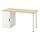 ALEX/MITTCIRKEL - desk, lively pine effect/white, 140x60 cm | IKEA Indonesia - PE909444_S1