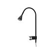 NÄVLINGE - LED wall/clamp spotlight, black