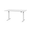 RODULF - Desk sit/stand, electric/white, 140x80 cm