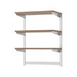 KUNGSFORS - Susp rail w shelf/mgnt knife rack, stainless steel/ash