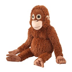 DJUNGELSKOG - Soft toy, orangutan